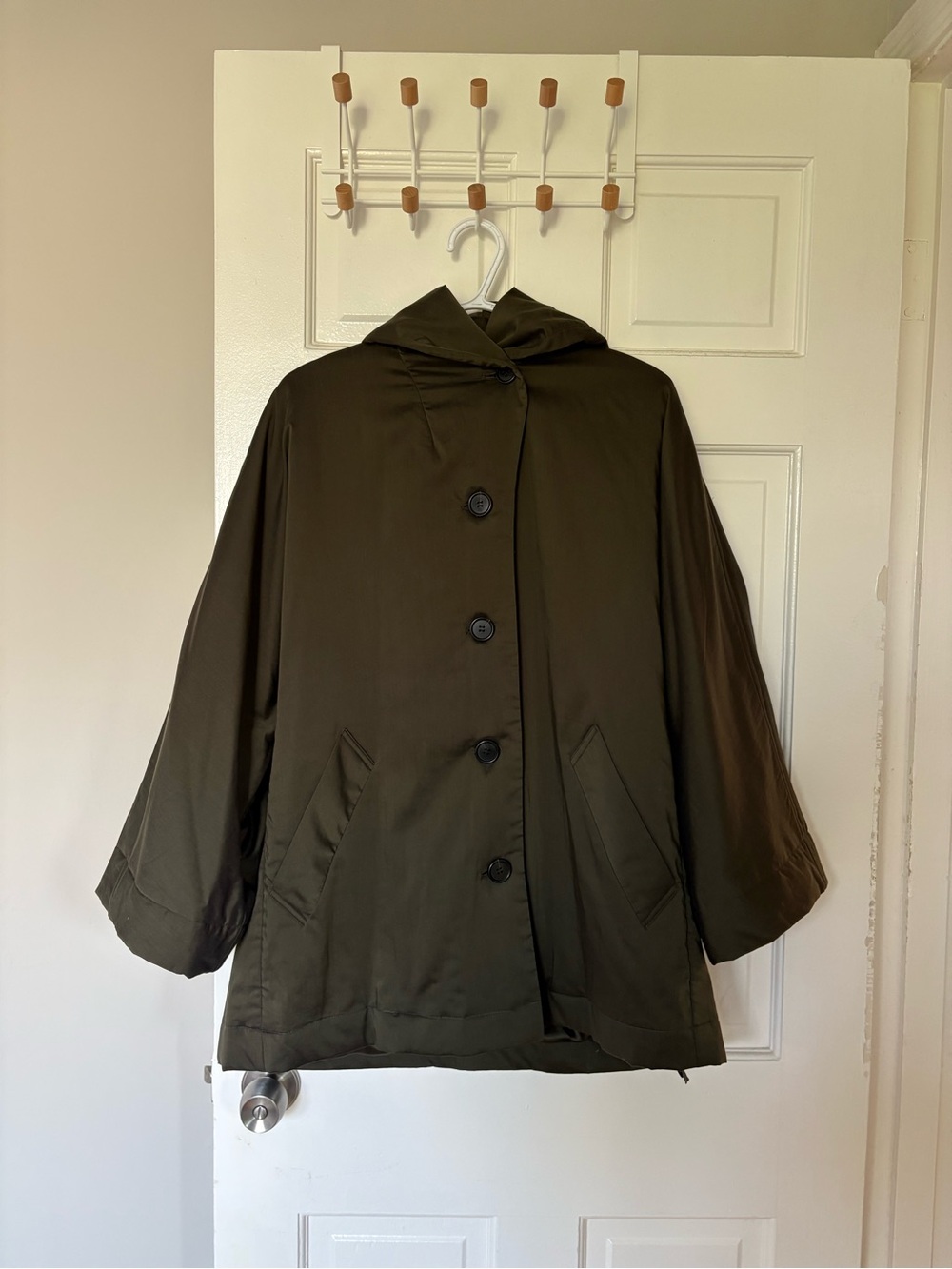 COS Oversized Shawl-collar Padded Coat - Picture 3 of 6